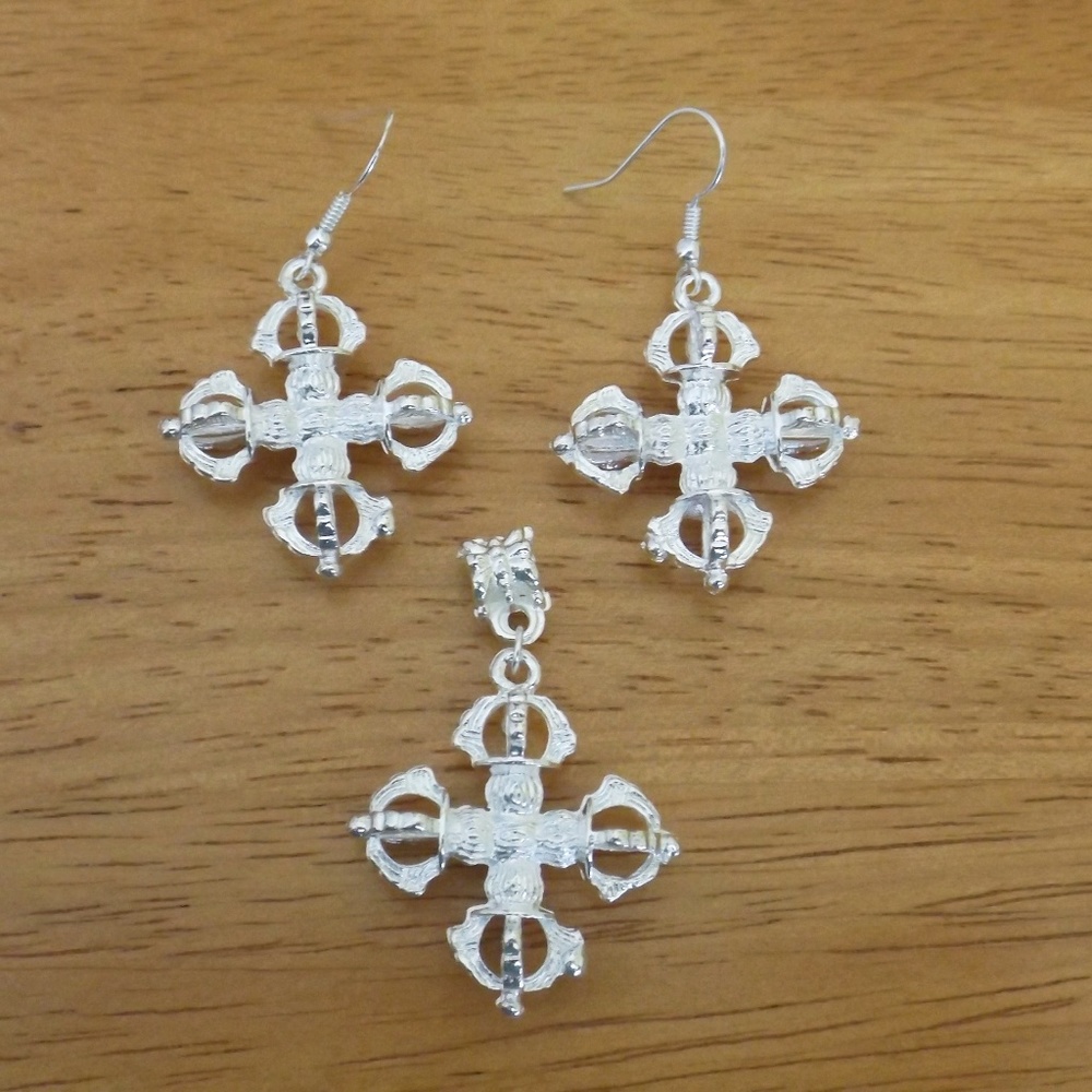 New Celtic cross jewelry set (#1919)